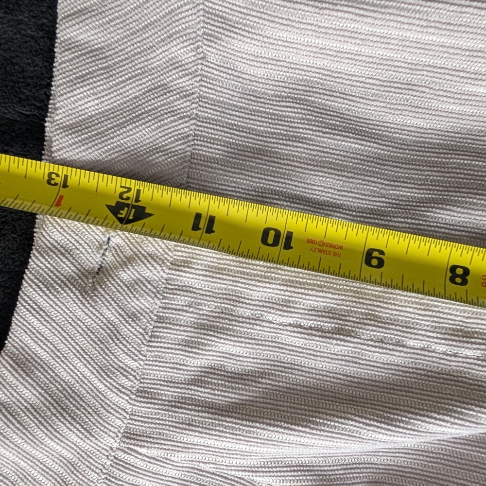 Cream Corduroy Wide Leg Trousers Minimalist Neutral Model Off Duty Sz Large 8-10 image 8